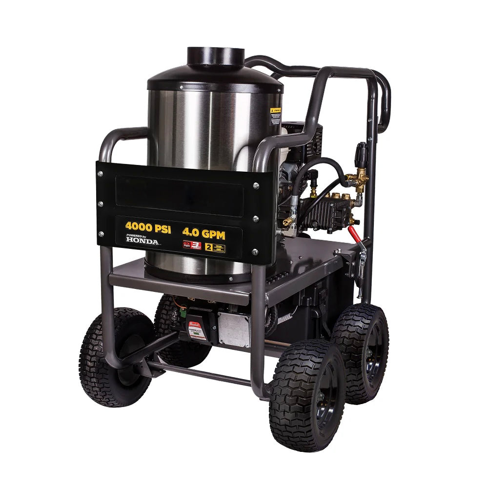 Obliterator Hot Water, 4000 psi, hot/cold pressure washer with Honda GX390 Key Start
